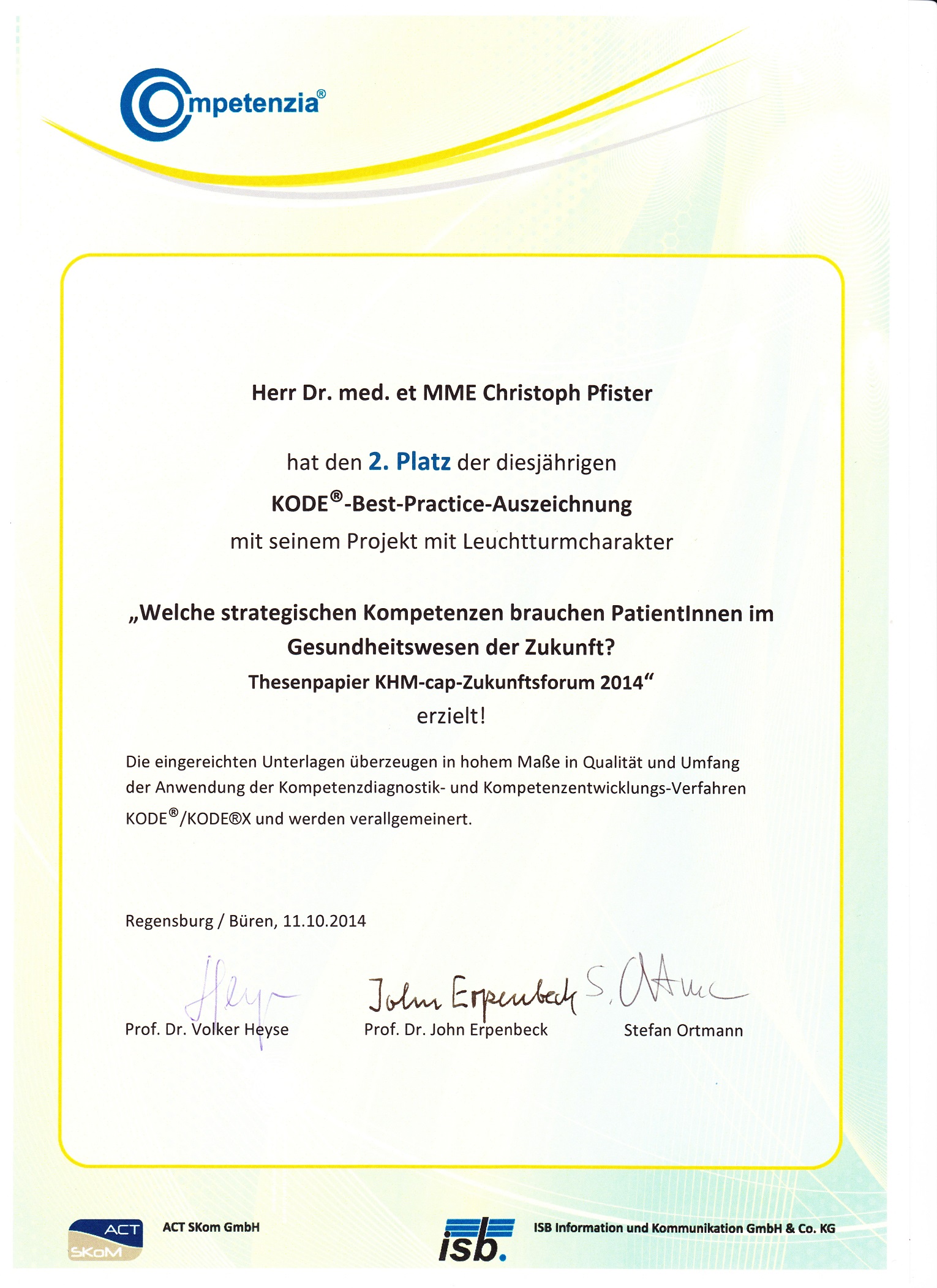 KODE®-Best-Practice-Auszeichnung